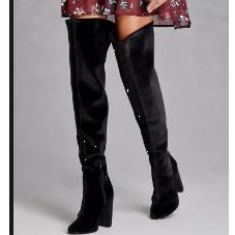 LFL by Lust for Life Black Velvet Over The Knee